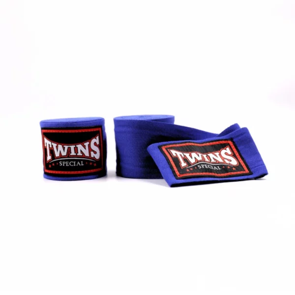 bandes de protection Twins bleu sont longues 5 mètres, disponible en plusieurs couleurs pour les sports de combats tels que muaythai boxe anglaise mma kickboxing savate K1