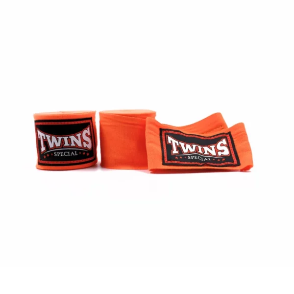 bandes de protection Twins orange sont longues 5 mètres, disponible en plusieurs couleurs pour les sports de combats tels que muaythai boxe anglaise mma kickboxing savate K1