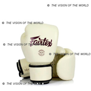 Gants Fairtex BGV16 boxe thai mma kick boxing savate beige