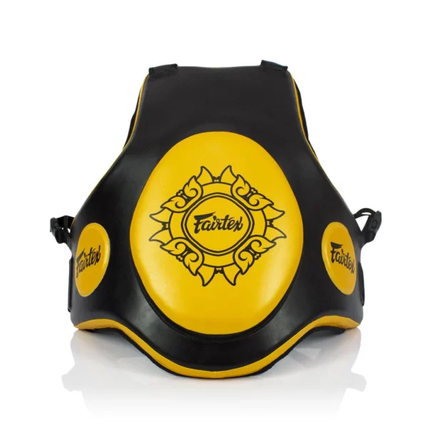 Plastron de protection Fairtex TV2 jaune muaythai kickboxing coach coachingmuaythai kickboxing coach coaching