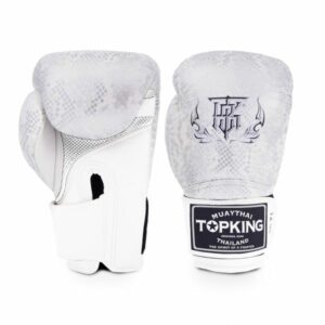 Gants de Boxe Top King Super Snake - Fusionnez performance et élégance avec ces gants en cuir synthétique, parfaits pour des entraînements intensifs et des compétitions