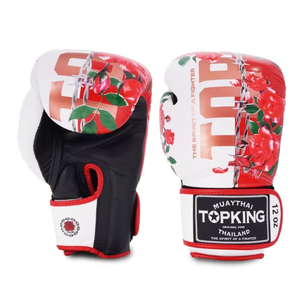 Les gants Top King rose combinent élégance et performance. Conçus pour les sports de combat, ils offrent une protection optimale, un confort supérieur et un design attrayant. Idéaux pour tous niveaux.