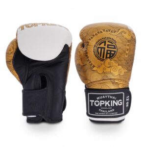 Gants de Boxe Top King Happiness Chinese - Découvrez l'alliance parfaite entre performance et élégance avec ces gants en cuir, ornés de motifs chinois traditionnels. Parfaits pour des entraînements intensifs et des compétitions