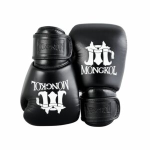 Gants Muay Thai Mongkol - Protection et confort supérieurs avec ces gants en cuir véritable. Parfaits pour des entraînements intensifs et des compétitions.