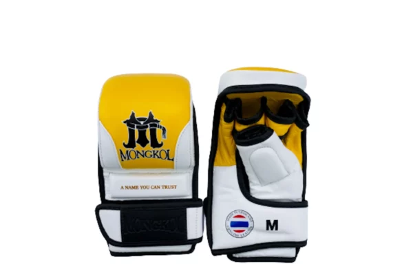 Gants mma Muaythai Mongkol jaune