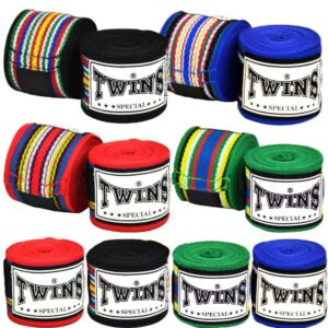 Bandes de Protection Twins Modèle CH2 en Coton - Assurez un soutien et une protection optimaux avec ces bandes en coton de haute qualité, idéales pour des entraînements intensifs et des compétitions