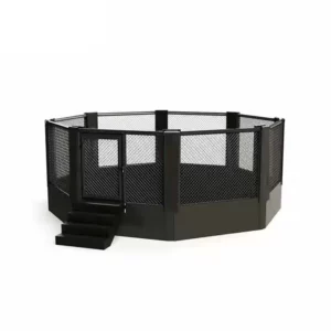 Découvrez notre cage MMA sur podium, conçue pour offrir une expérience de combat inégalée. Fabriquée avec des matériaux de haute qualité, cette cage garantit une durabilité exceptionnelle et une sécurité optimale pour les combattants. Idéale pour les compétitions et les démonstrations, elle est équipée de parois robustes et d’un sol antidérapant pour prévenir les blessures.