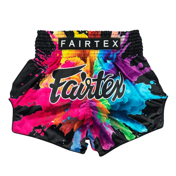 Fairtex Shorts Black Funky Soul sont conçus pour les passionnés de sports de combat. Fabriqués avec des matériaux de haute qualité, ces shorts offrent une liberté de mouvement optimale pour le Muay Thai et d'autres disciplines de combat.